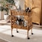 Bali & Pari Diwata Modern Bohemian Natural Brown Rattan Kitchen Cart 242-13499-ZORO - alternate 8